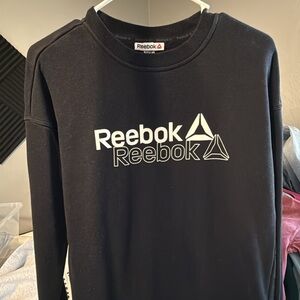 Reebok Black Sweatshirt with White Logo